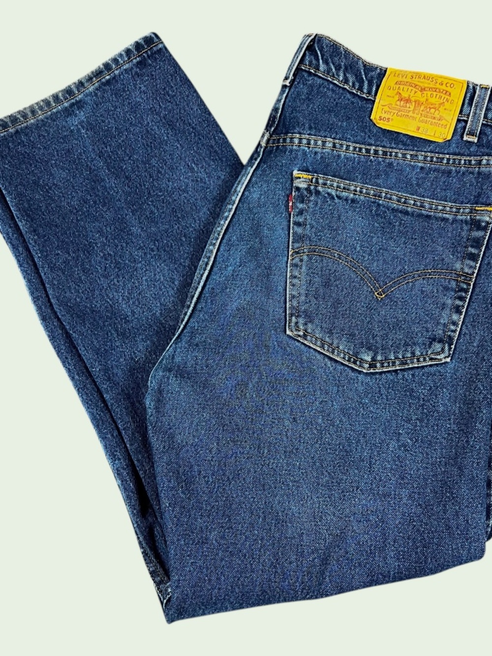 Vintage 90s Levi's 505 Men's 38x30 (Actual 36x30) Blue Wash Made in Mexico